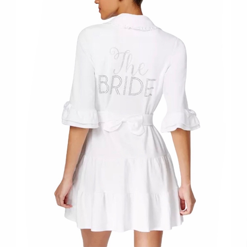 Betsey Johnson The Bride White Terry Robe Medium